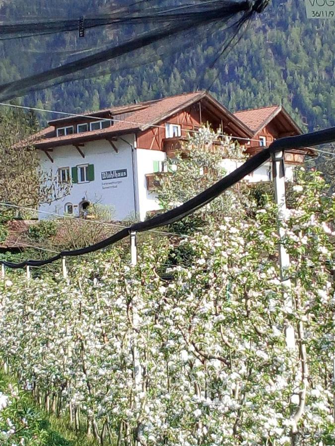 Muehlhaus Hotel Schenna Bagian luar foto